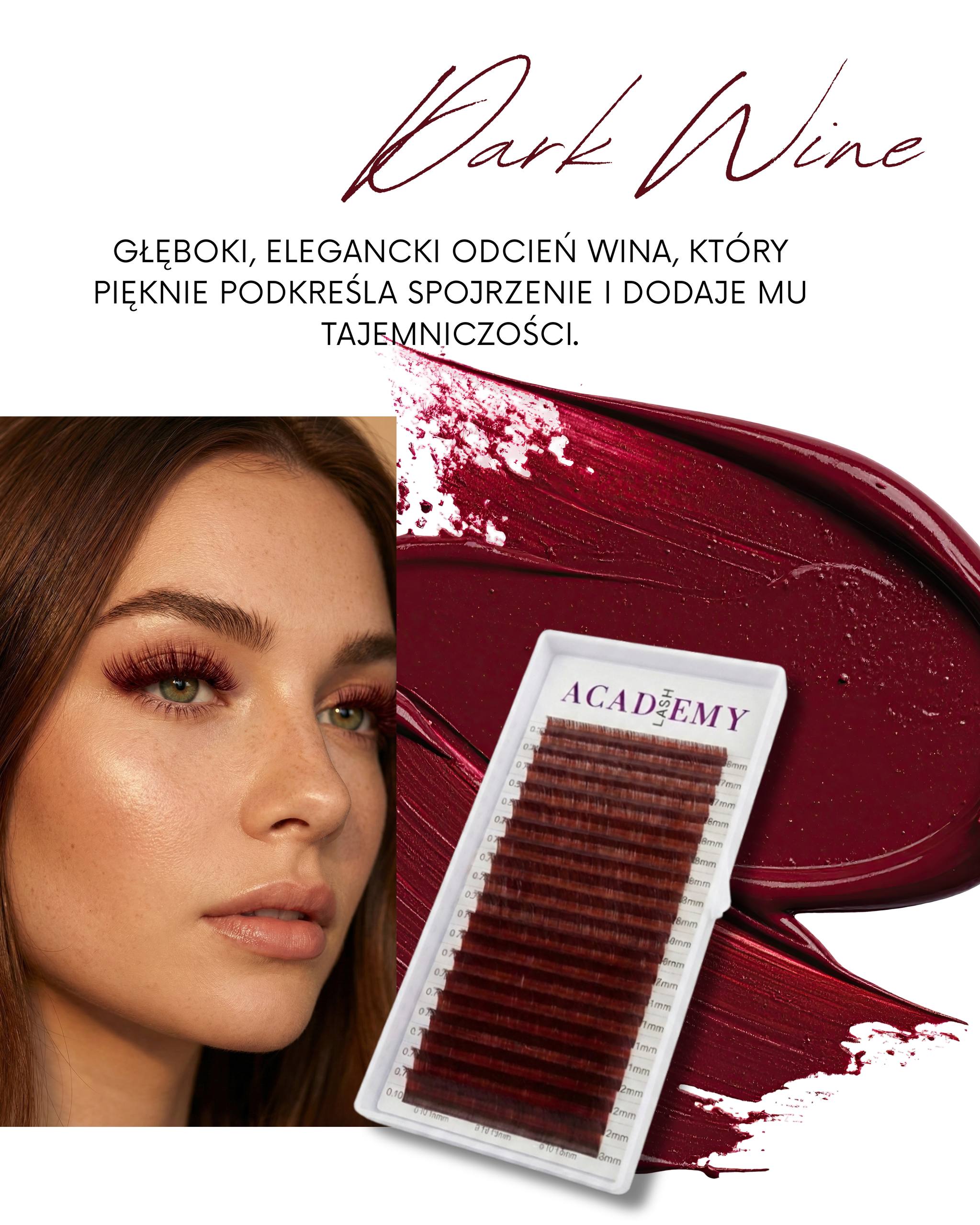 Rzęsy DARK WiNE Mix 6-13 mm